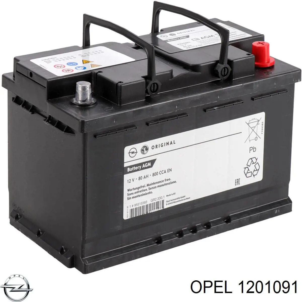 1201091 Opel Bateria recarregável (PILHA)