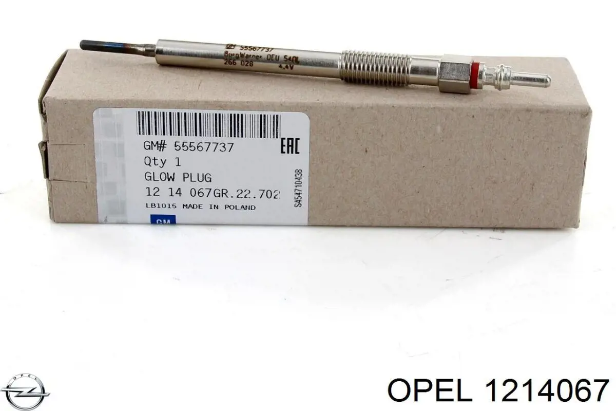 Compre 1214067 Opel Vela de incandescência
