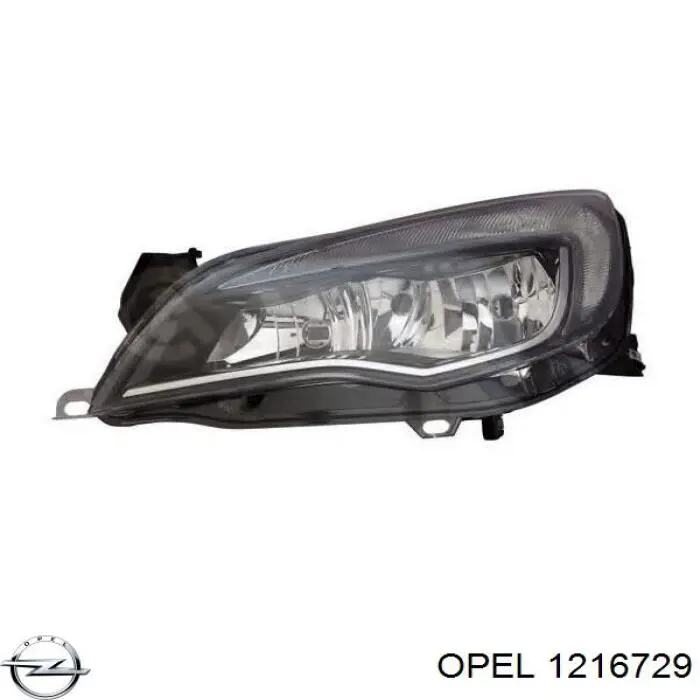 Luz direita 1216729 Opel