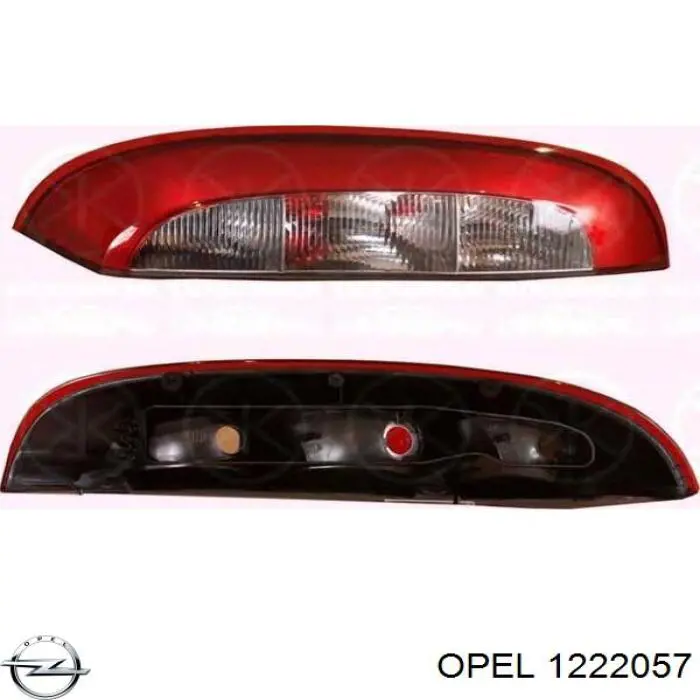 Compre 1222057 Opel Lanterna traseira direita