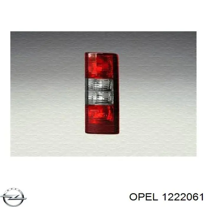 1222061 Opel Lanterna traseira esquerda