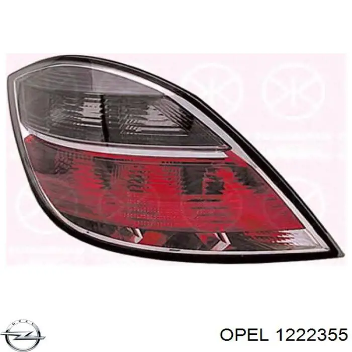 Lanterna traseira esquerda Opel 1222355 preço, a partir de 57,99 USD