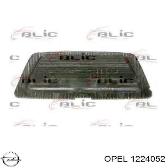 1224052 Opel Lanterna da luz de fundo de matrícula traseira