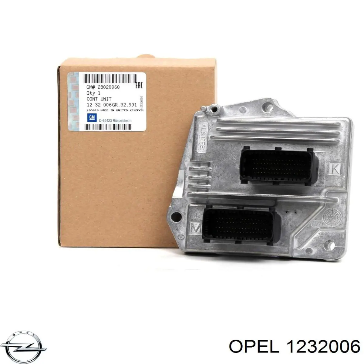 1232006 Opel Módulo de direção (Centralina eletrônica) de motor