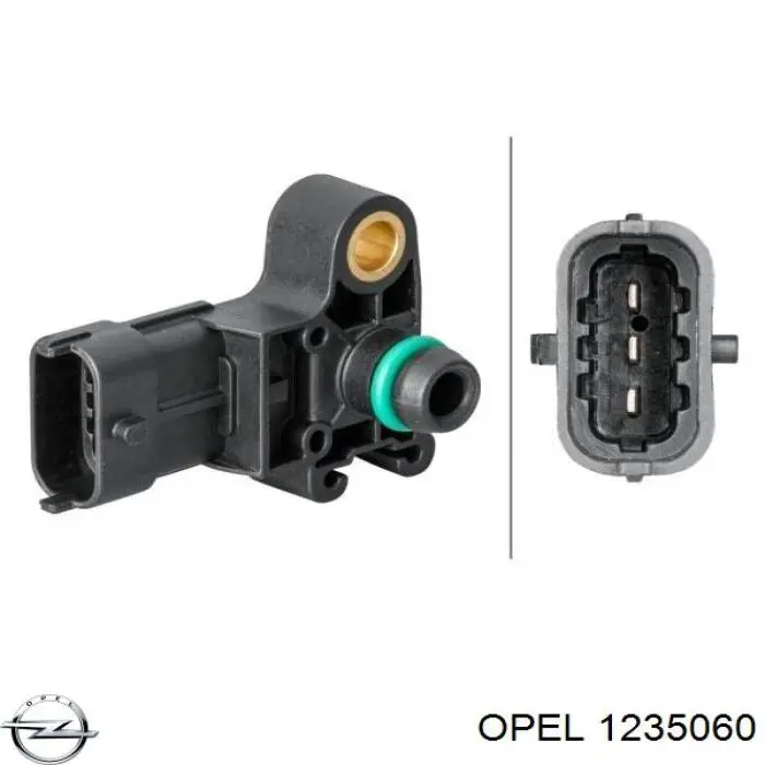 Sensor de pressão no coletor de admissão, MAP Opel 1235060 preço, a partir de 27,00 USD