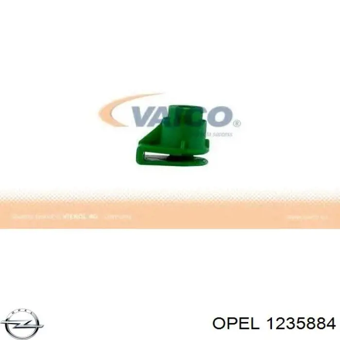 1235884 Opel Cápsula (prendedor) de fixação do pára-choque dianteiro