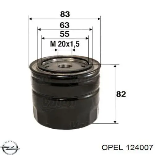 124204 Opel Porta traseira esquerda