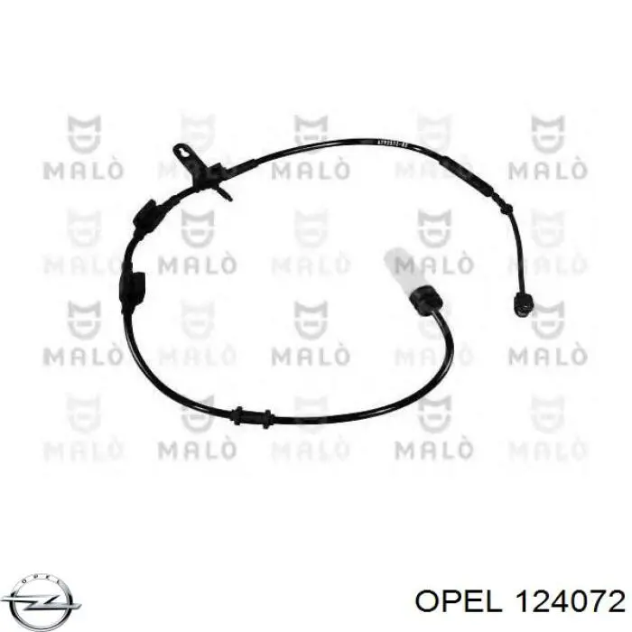 124072 Opel Porta traseira esquerda
