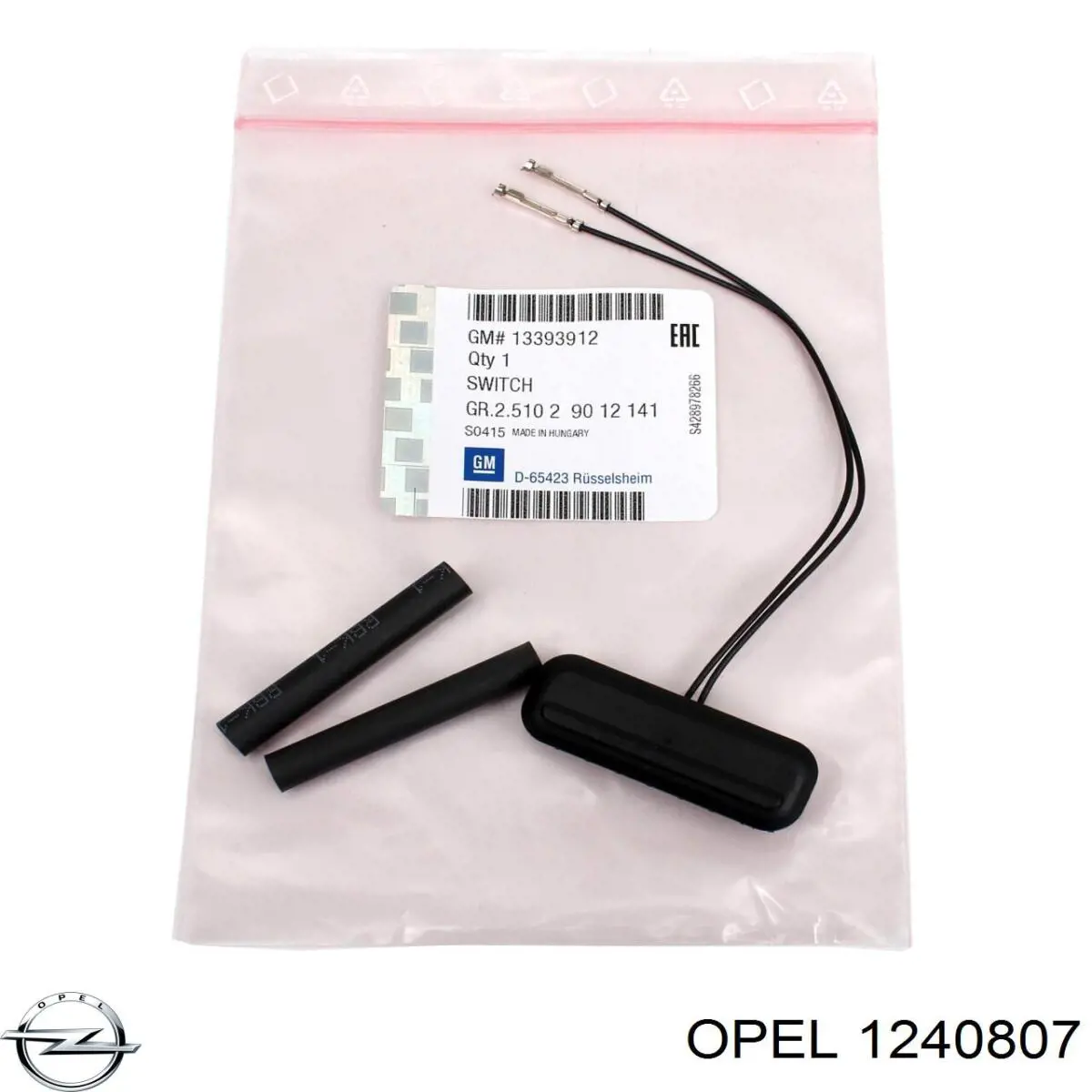 Botão de acionamento do fecho de tampa de porta-malas (de 3ª/5ª porta (de tampa de alcapão) Opel 1240807 preço, a partir de 10,60 USD