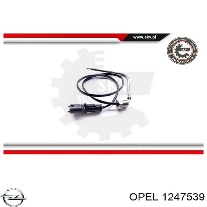 Sensor de temperatura dos gases de escape (GE), depois de filtro de partículas diesel Opel 1247539 preço, a partir de 72,21 USD