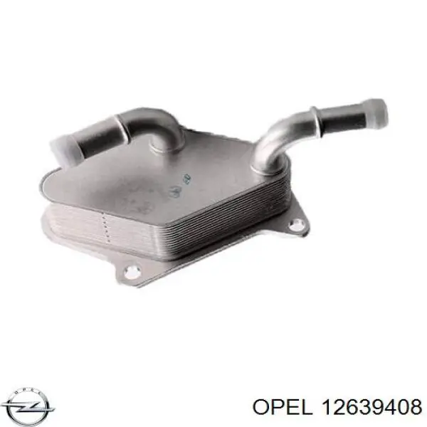 12639408 Opel Radiador de óleo (frigorífico), debaixo de filtro