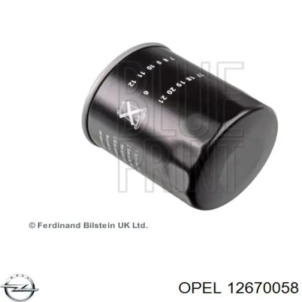 Compre 12670058 Opel Filtro de óleo
