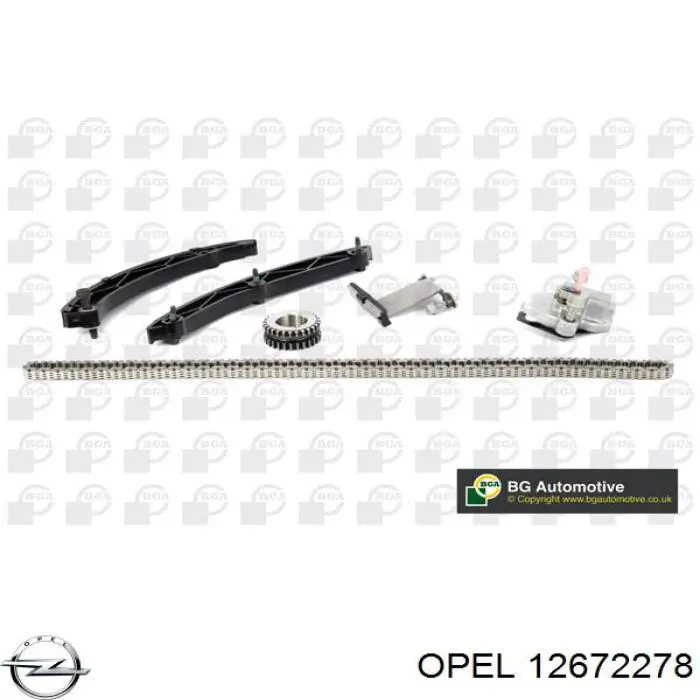 12672278 Opel Cadeia do mecanismo de distribuição de gás