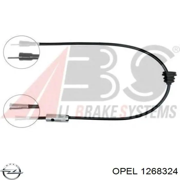 Compre 1268324 Opel Cabo de acionamento de velocímetro
