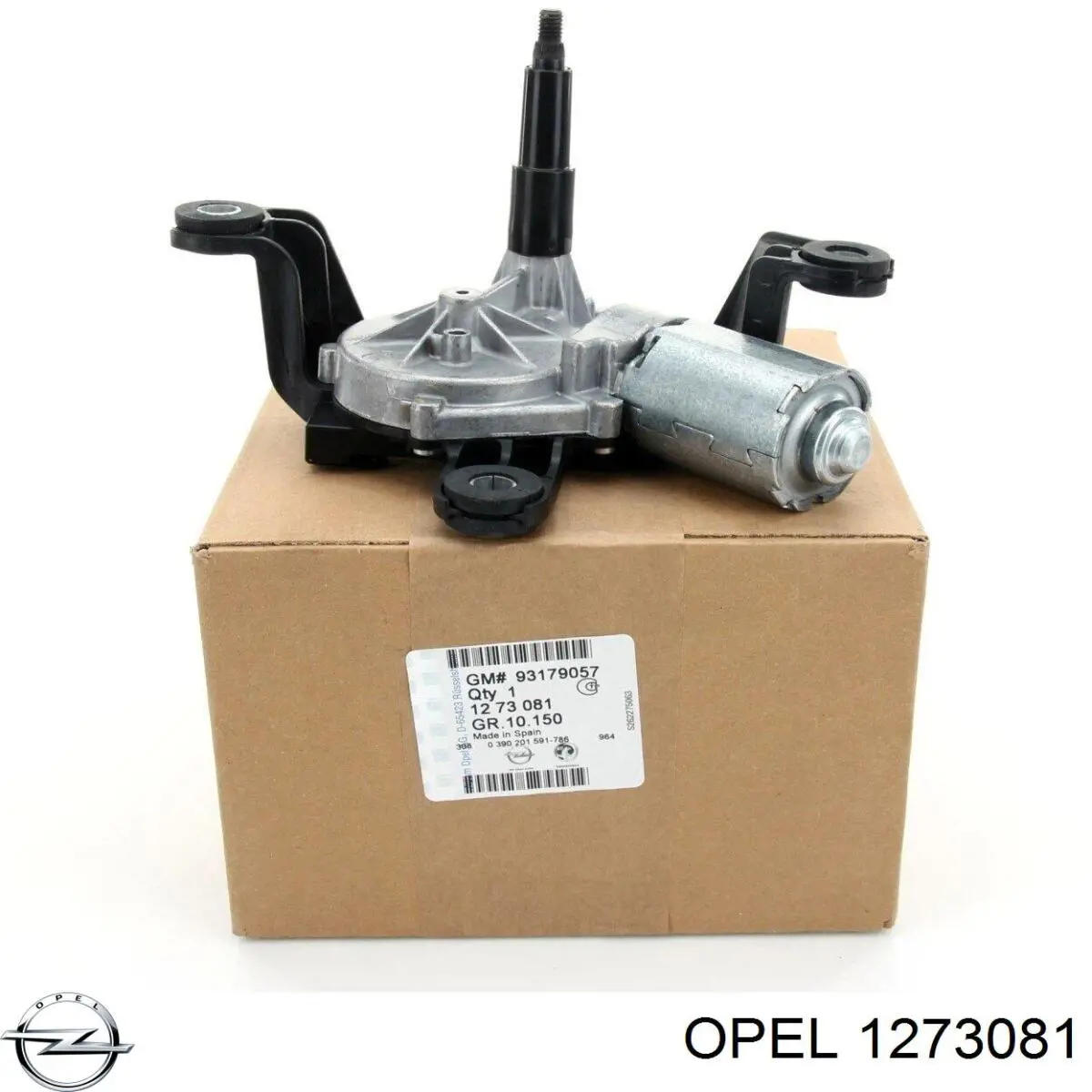1273081 Opel Motor de limpador pára-brisas de vidro traseiro