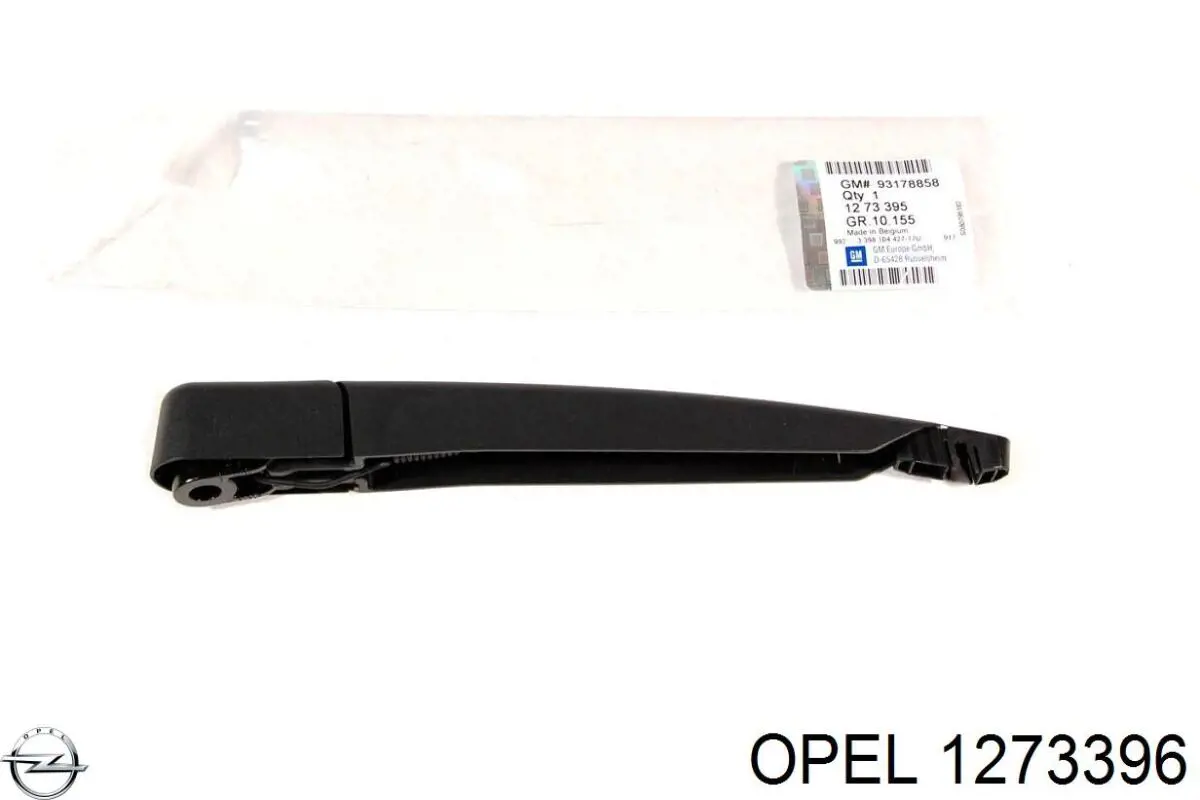 1273396 Opel Braço de limpa-pára-brisas de vidro traseiro