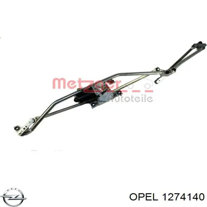 Trapézio de limpador pára-brisas 1274140 General Motors