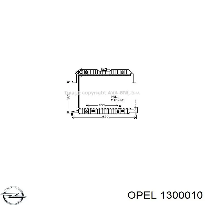 Compre 1300010 Opel Radiador de esfriamento de motor