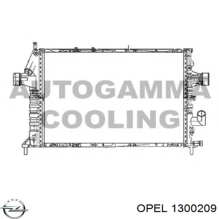 Compre 1300209 Opel Radiador de esfriamento de motor