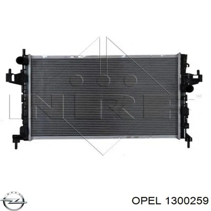 Compre 1300259 Opel Radiador de esfriamento de motor