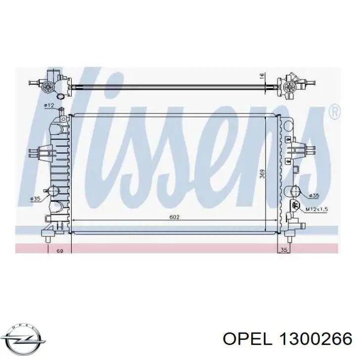 Radiador de esfriamento de motor Opel 1300266 preço, a partir de 94,00 USD