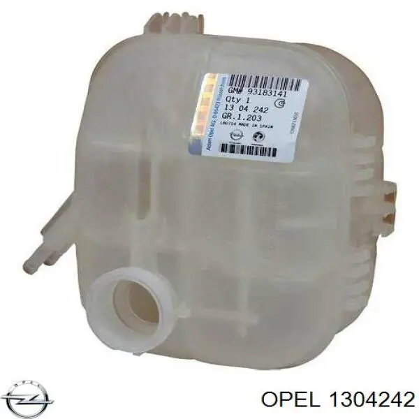 Tanque de expansão do sistema de esfriamento Opel 1304242 preço, a partir de 45,60 USD