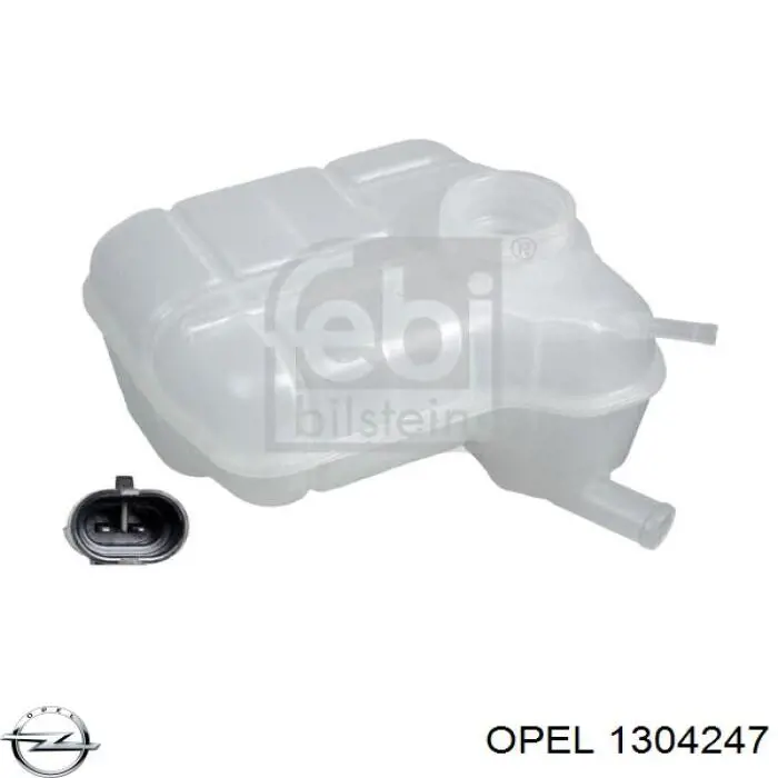 1304247 Opel Tanque de expansão do sistema de esfriamento