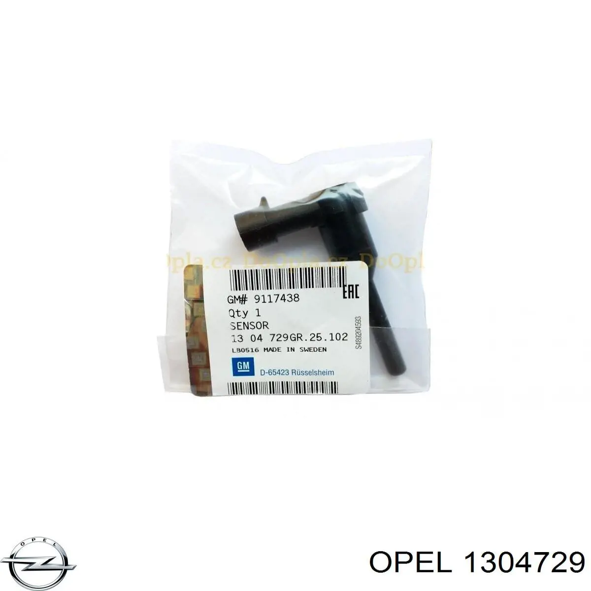 1304729 Opel Sensor do nível do fluido de esfriamento no tanque