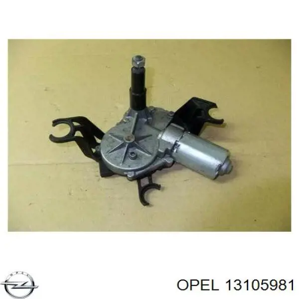 13105981 Opel Motor de limpador pára-brisas de vidro traseiro