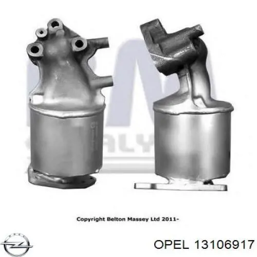 13106917 Opel Convertidor - catalisador