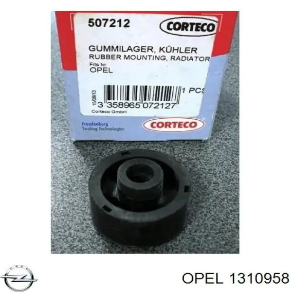 Compre 1310958 Opel Coxim superior de fixação do radiador
