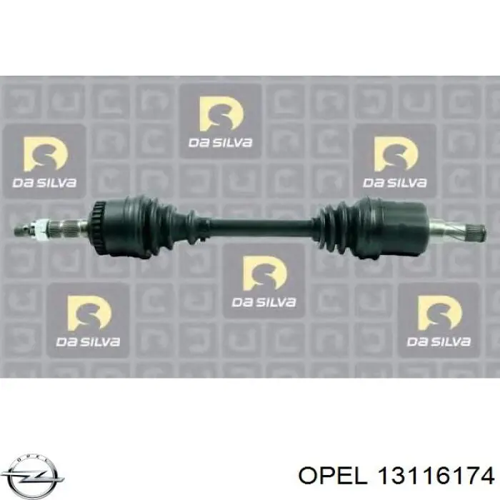 Semieixo (acionador) dianteiro esquerdo Opel 13116174 preço, a partir de 84,57 USD