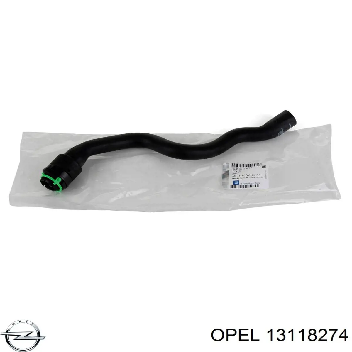 13118274 Opel Mangueira do radiador de aquecedor (de forno), fornecimento