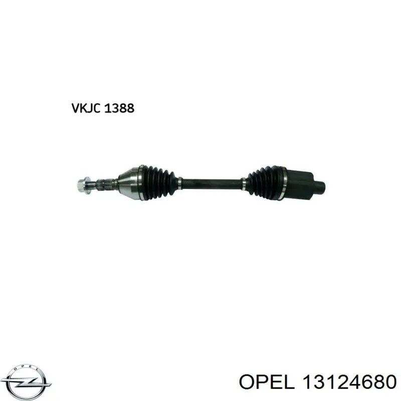 Semieixo (acionador) dianteiro direito Opel 13124680 preço, a partir de 104,46 USD