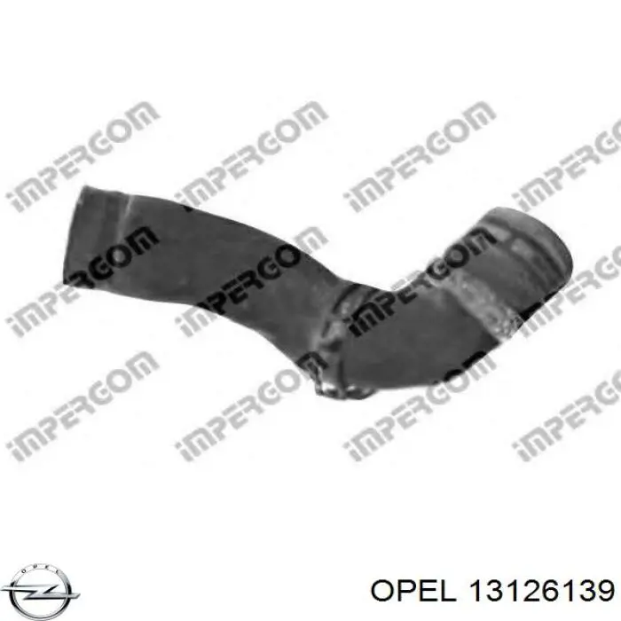 13126139 Opel Mangueira (cano derivado) do radiador de esfriamento superior