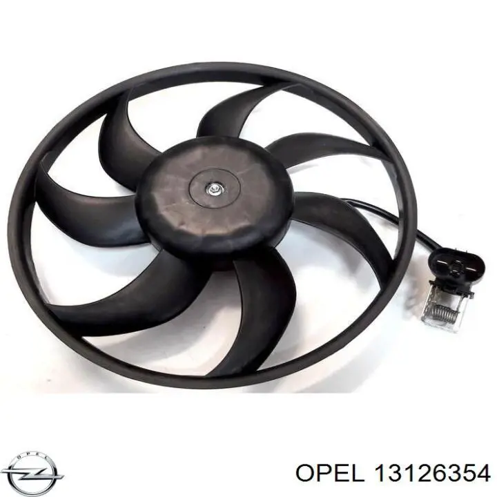 Ventilador elétrico de esfriamento montado (motor + roda de aletas) Opel 13126354 preço, a partir de 95,10 USD