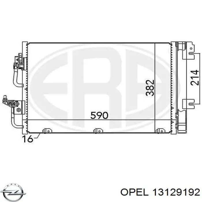 13129192 Opel Radiador de aparelho de ar condicionado