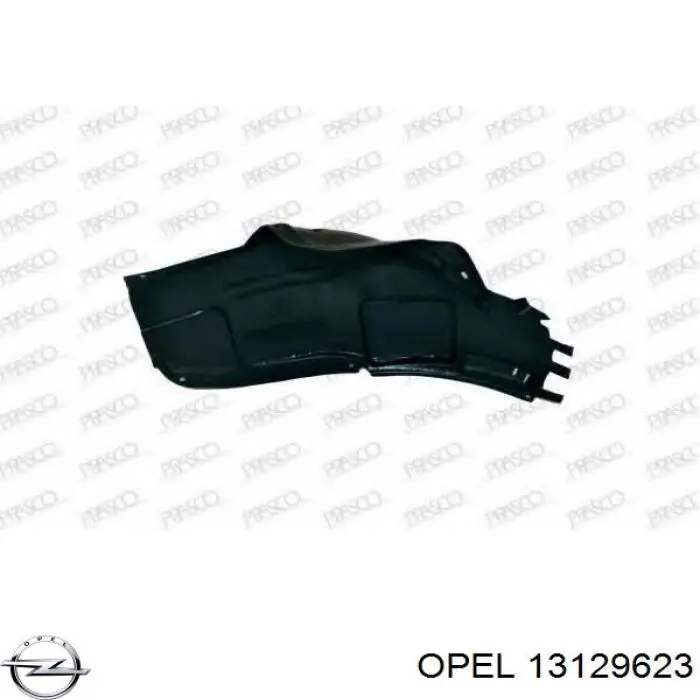 Guarda-barras esquerdo dianteiro do pára-lama dianteiro Opel 13129623 preço, a partir de 30,02 USD