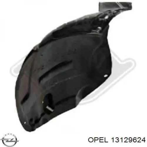 Compre 13129624 Opel Guarda-barras esquerdo traseiro do pára-lama dianteiro