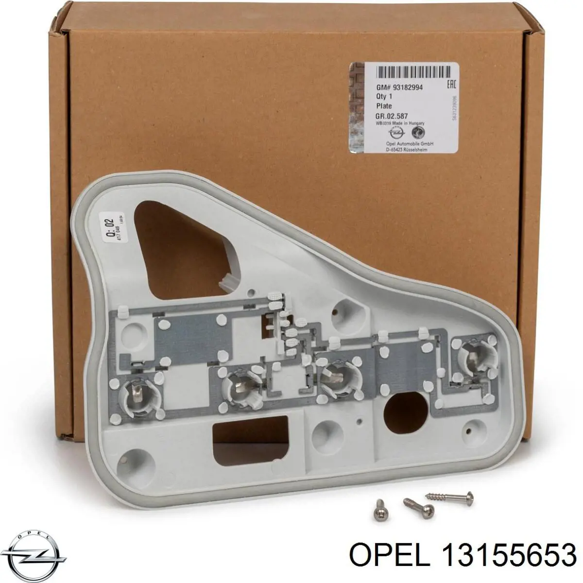 Compre 13155653 Opel Lanterna da luz de fundo de matrícula traseira
