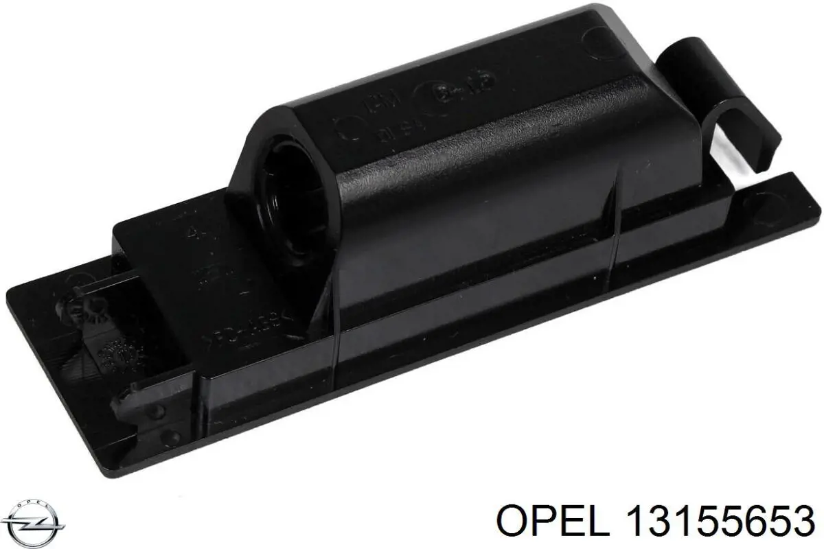Lanterna da luz de fundo de matrícula traseira 13155653 Opel