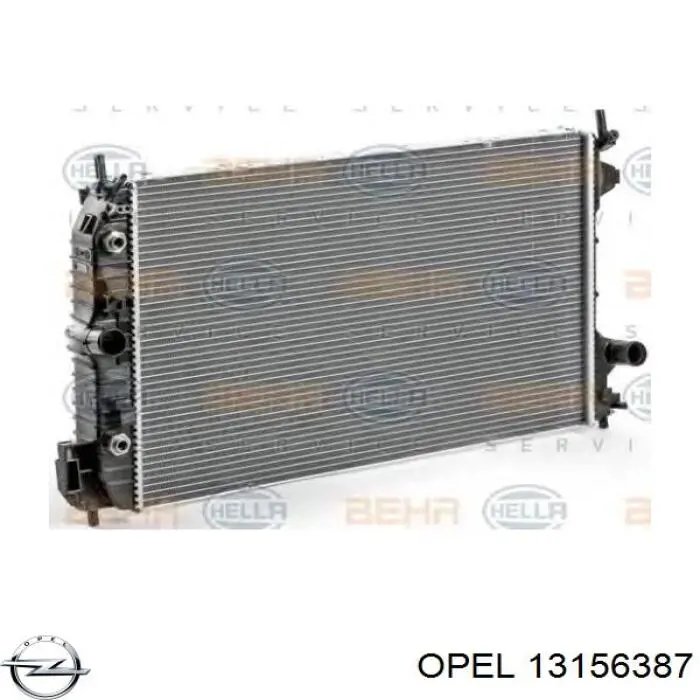 13156387 Opel Radiador de esfriamento de motor