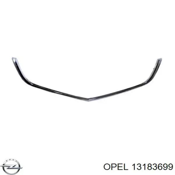 1322237 Opel Moldura de grelha do radiador inferior