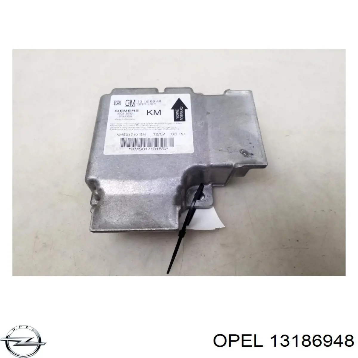 Módulo processador de controlo da bolsa de ar (Centralina eletrônica AIRBAG) Opel 13186948 preço, a partir de 62,59 USD