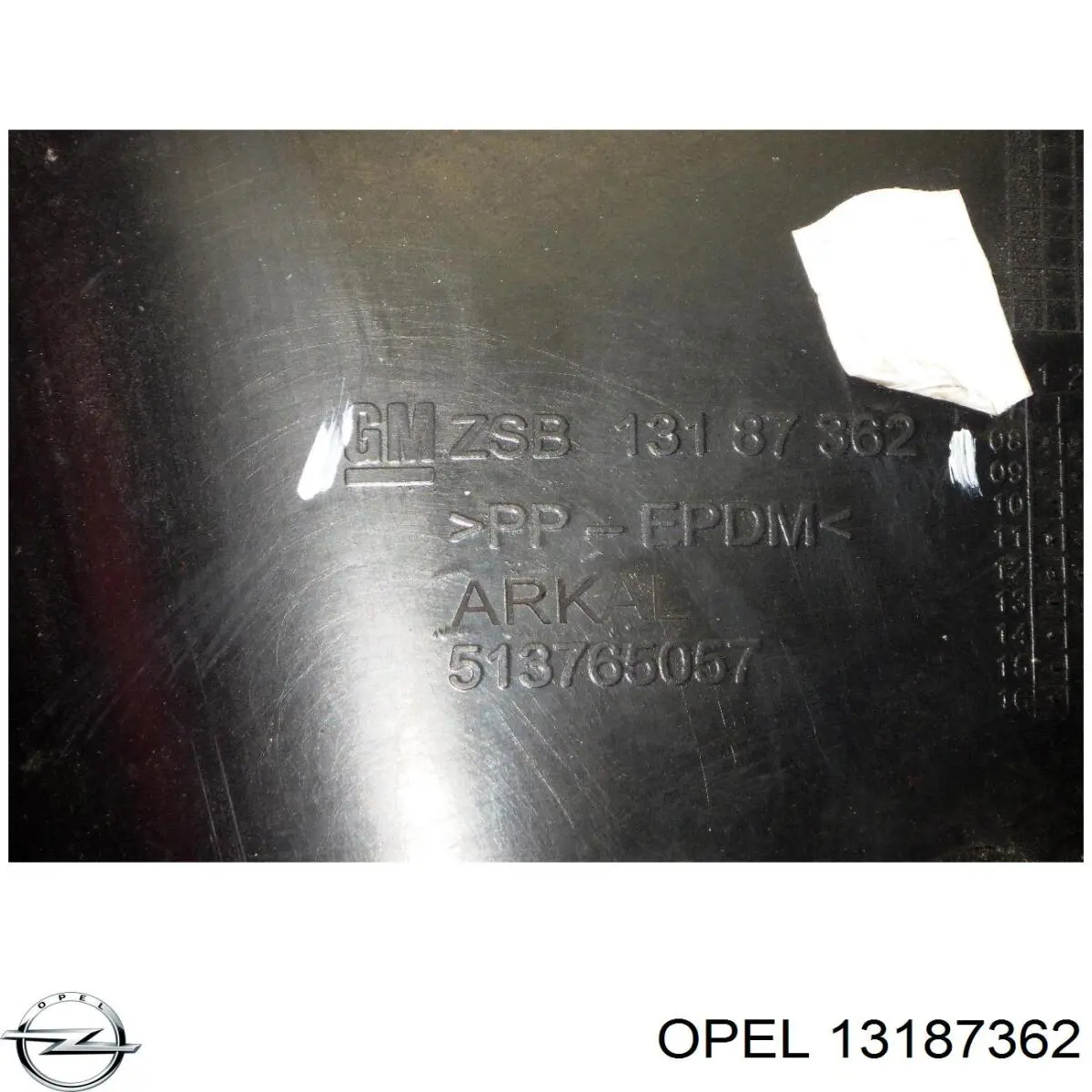 Compre 13187362 Opel Guarda-barras do pára-lama traseiro esquerdo