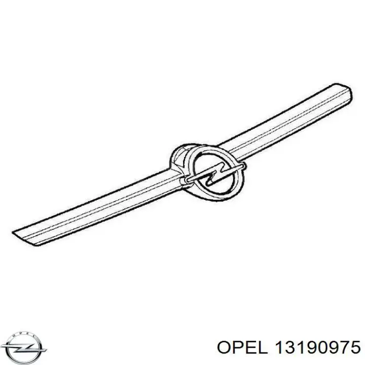 13190975 Opel Grelha do radiador