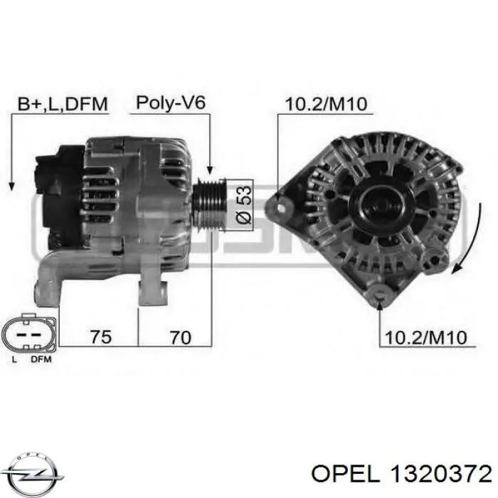 Compre 93192480 General Motors Grelha do radiador