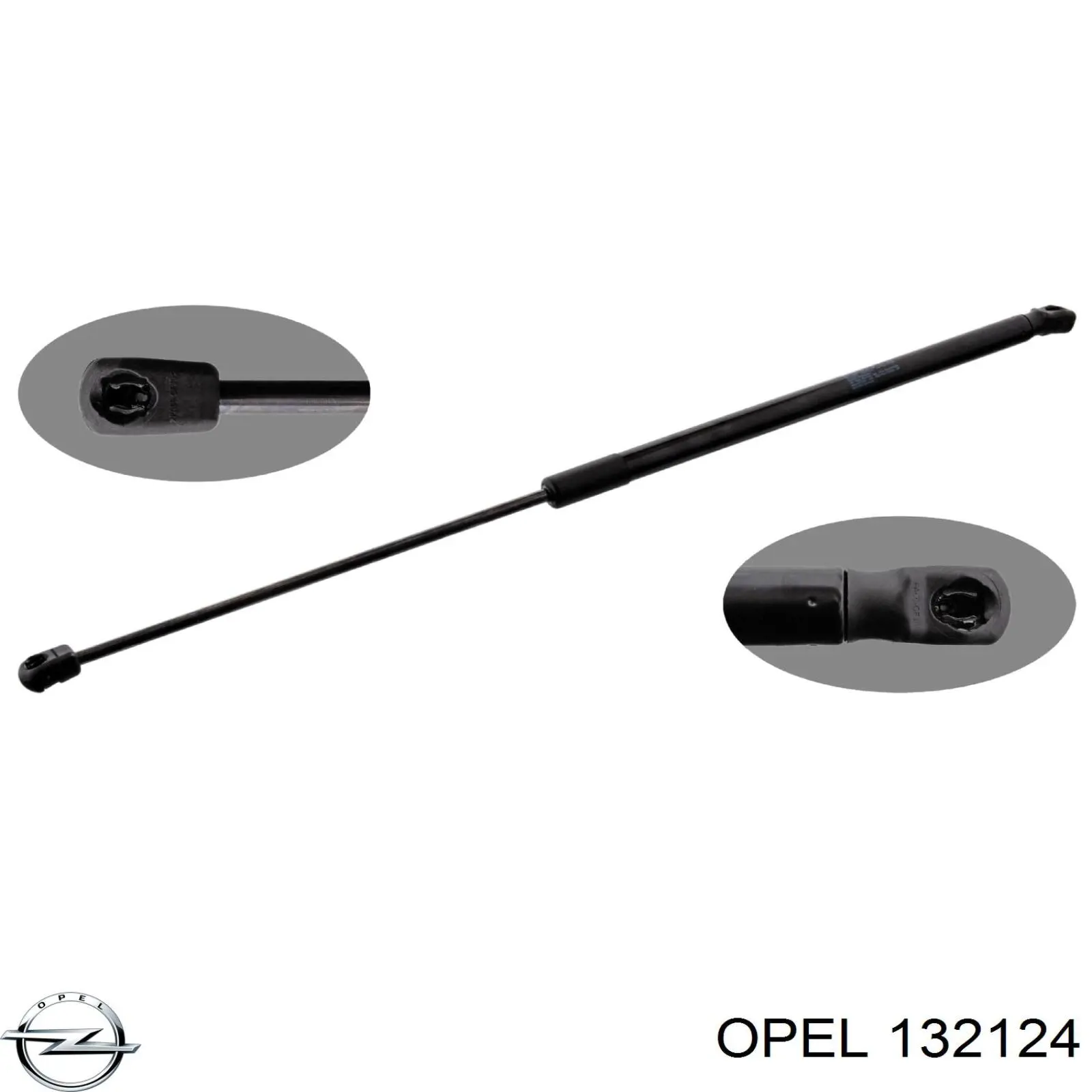 Amortecedor de tampa de porta-malas (de 3ª/5ª porta traseira) Opel 132124 preço, a partir de 17,42 USD