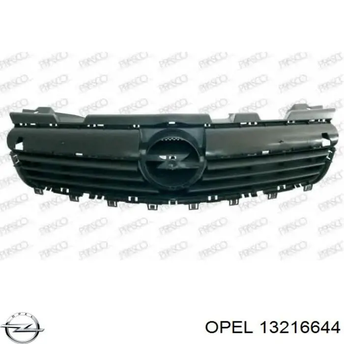 Grelha do radiador Opel 13216644 preço, a partir de 102,20 USD