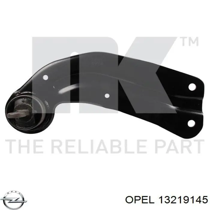 13219145 Opel Braço oscilante (tração) longitudinal inferior esquerdo de suspensão traseira